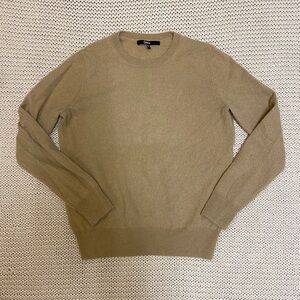 ✰ camel quince crewneck 100% mongolian cashmere sweater ✰